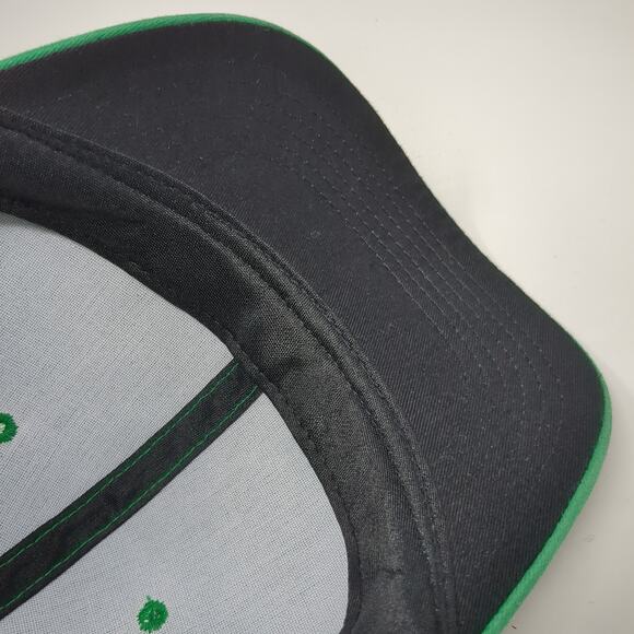 The YMCA Strapback Baseball Cap Green One Size Adjustable Vented Holes 6 Panel - Picture 8 of 9